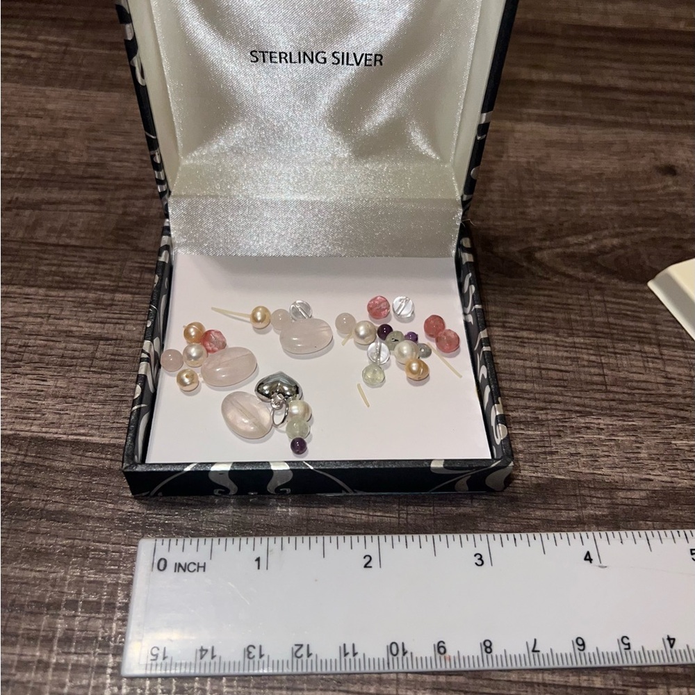 Kohl's 925 Sterling Silver Rose Quartz & Freshwater Pearl Beads